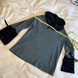 Calvin Klein 2-Piece, “Velvet” Lace-Up Cuffs, Turtle Neck Jogger Suit